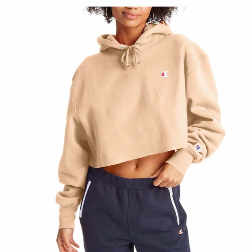 CHAMPION FOR URBAN OUTFITTERS CROPPED HOODIE SIZE M